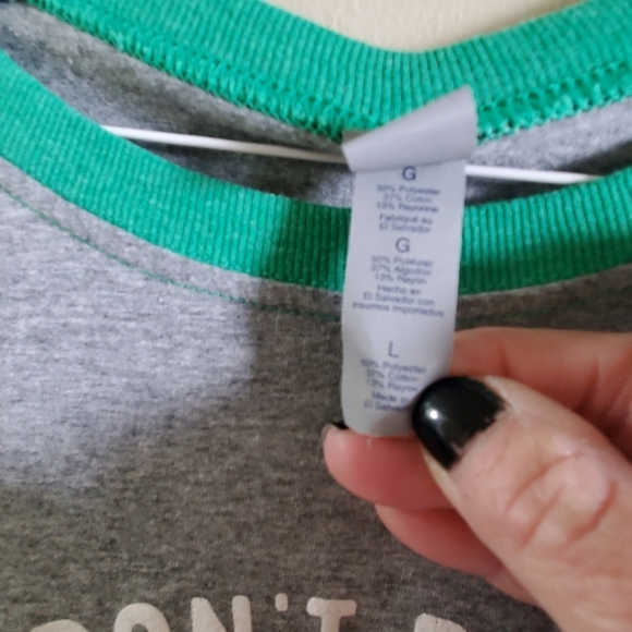 ELF Jerseys baseball tshirt. Sz large.  "Don't be a cotton headed ninny muggins" - Picture 5 of 6